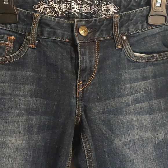 Express Stella Y2K Low Rise Bootcut/Flare stretch jeans Western festival - Picture 4 of 7